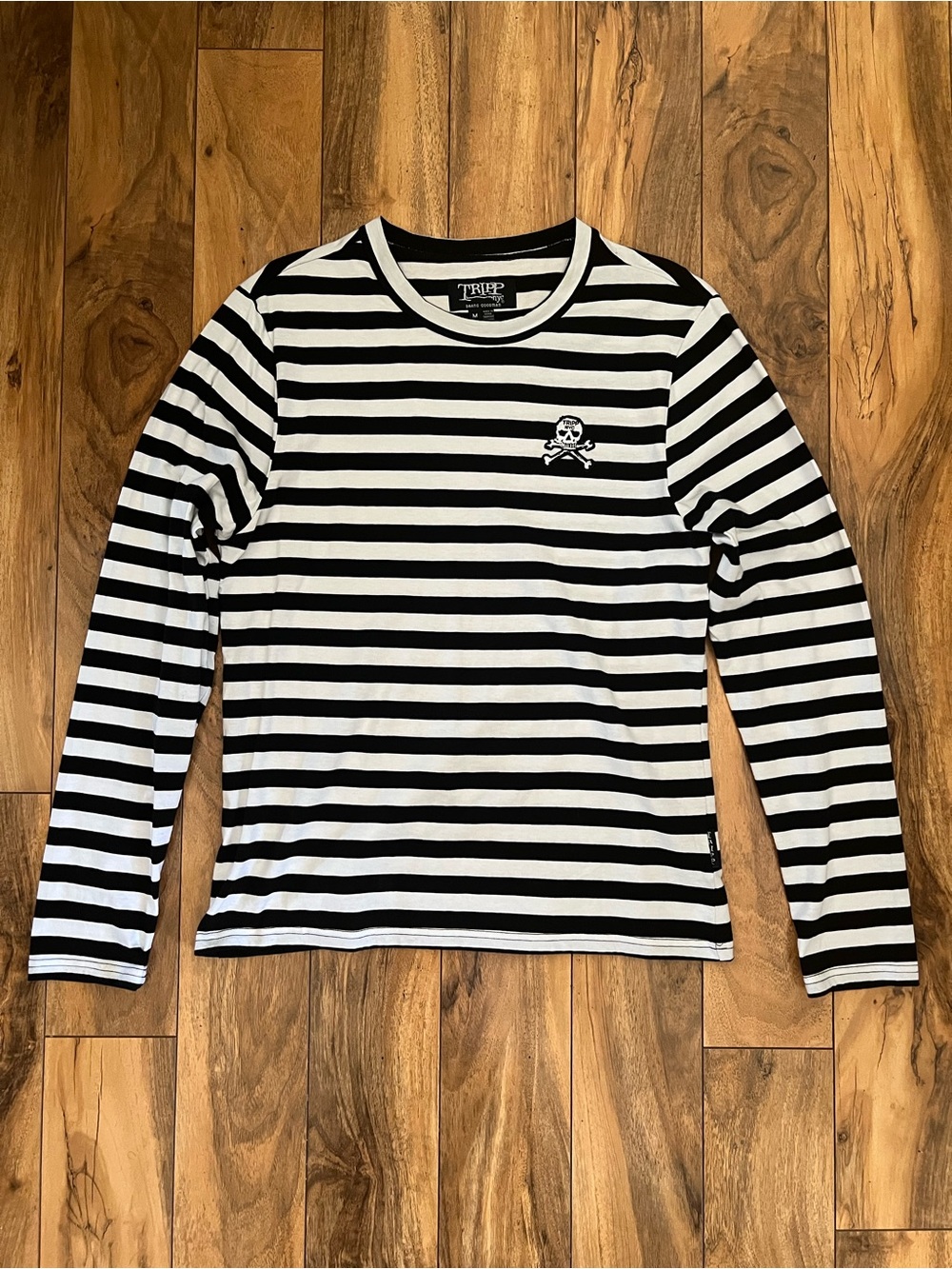 Tripp NYC Skull Stripe Knit Top